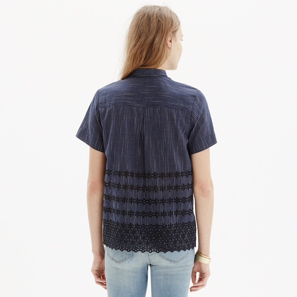Madewell Eyelet Trim Blouse - Picture 2 of 6